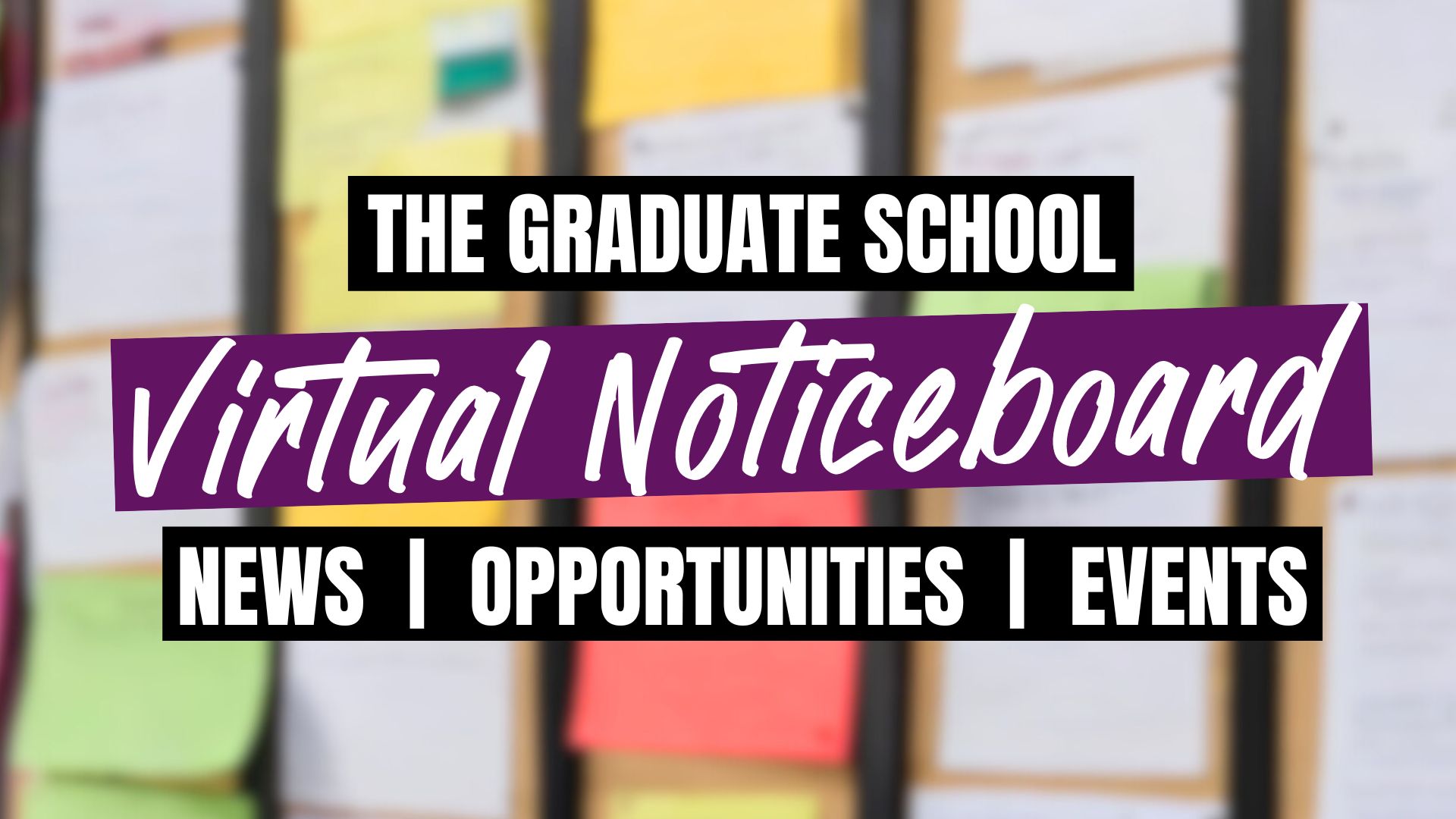 The Graduate School Virtual Noticeboard Student Services University